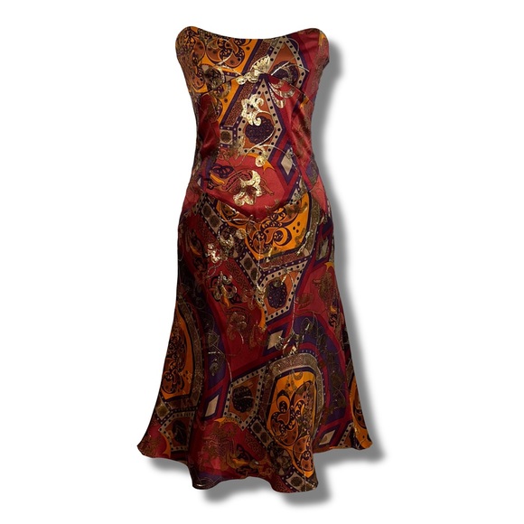 Nicole Miller Collection Dresses & Skirts - Y2K Nicole Miller Collection Silk Blend Strapless Dress